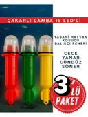 Domuz Kovucu Işık Lamba, Balıkçı Feneri, Yabani Hayvan Kovucu Çakarlı Lamba 15 LED'li ( 3 ADET ) - 1