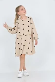 Toontoy Kız Çocuk Puantiye Detaylı Elbise - 8