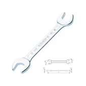 İzeltaş 0100011819 İki Ağız Anahtar Kısa Boy 18x19 mm - 1