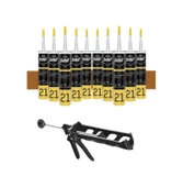 Selsil Silikonize Altınmeşe Mastik 500 Gr. 10 Adet +  Kendo Silikon Tabancası thumbnail 1