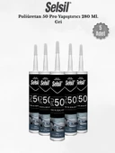 Selsil Poliüretan Mastik Gri 280 Ml. - 5 Adet thumbnail 1