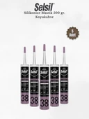 Selsil Silikonize Koyukahverengi Mastik 500 Gr. 5 Adet thumbnail 1