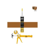 Selsil Silikonize Altınmeşe Mastik 500 Gr. 25 Adet +  Gfb Alüminyum Silikon Tabancası thumbnail 1