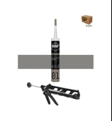 Selsil Genel Amaçlı Alüminyum Gri Silikon 280 Gr. 25 Adet +  Kendo Silikon Tabancası thumbnail 1