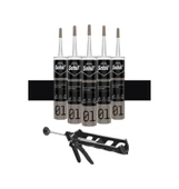 Selsil Genel Amaçlı Siyah Silikon 280 Gr. 5 Adet +  Kendo Silikon Tabancası thumbnail 1