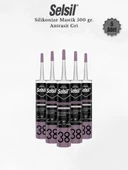 Selsil Silikonize Antrasit Gri Mastik 500 Gr - 5 Adet thumbnail 1