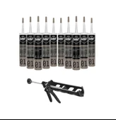 Selsil Genel Amaçlı Şeffaf Silikon 280 Gr. 10 Adet +  Kendo Silikon Tabancası thumbnail 1