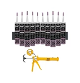 Selsil Silikonize Antrasit Gri Mastik 500 Gr.  10 Adet + Gfb Alüminyum Silikon Tabancası thumbnail 1