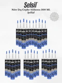 Selsil Nötr Dış Cephe Silikonu Şeffaf 300 Ml - 25 Adet thumbnail 1