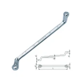 İzeltaş 0430031617 Yıldız İki Ağız Anahtar 16x17 mm - 1