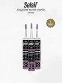 Selsil Silikonize Bronz Mastik 500 Gr. - 3 Adet thumbnail 1
