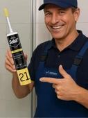 Selsil Silikonize Gri Mastik 500 Gr. 5 Adet +  Kendo Silikon Tabancası - 3