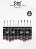 Selsil Silikonize Koyukahverengi Mastik 500 Gr. - 10 Adet thumbnail 1