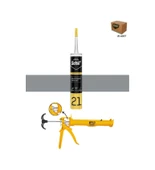 Selsil Silikonize Gri Mastik 500 Gr. 25 Adet +  Gfb Alüminyum Silikon Tabancası thumbnail 1