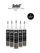 Selsil Genel Amaçlı Siyah Silikon 280 Gr - 5 Adet thumbnail 1