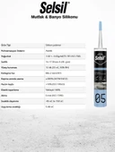 Selsil Mutfak & Banyo Silikonu Şeffaf 280 Ml - 3 Adet thumbnail 3