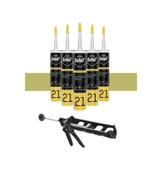 Selsil Silikonize Bronz Mastik 500 Gr. 5 Adet + Kendo Silikon Tabancası thumbnail 2