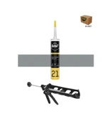 Selsil Silikonize Gri Mastik 500 Gr. 25 Adet +  Kendo Silikon Tabancası thumbnail 2