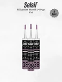 Selsil Silikonize Gri Mastik 500 Gr - 3 Adet thumbnail 1