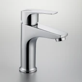 Premium Sıcak Soğuk Ayarlı Tek Kollu Aç Kapa Krom Lavabo Bataryası Duvar Tipi Armatür Modern Tasarım thumbnail 3