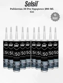 Selsil Poliüretan Gri Mastik 280 Ml - 10 Adet thumbnail 1