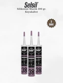 Selsil Silikonize Koyukahverengi Mastik 500 Gr. - 3 Adet thumbnail 1