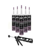 Selsil Silikonize Beyaz Mastik 500 Gr. 5 Adet +  Kendo Silikon Tabancası thumbnail 1