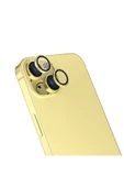 mastersonic iPhone 15 Uyumlu MTSC CL-13 Kamera Koruyucu-Sarı - 1