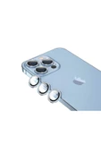 mastersonic iPhone 13 Pro Max Uyumlu MTSC CL-06 Kamera Koruyucu-Mavi - 1