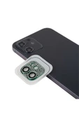 mastersonic iPhone 12 Uyumlu TLZN CL-08 Kamera Koruyucu-Koyu Yeşil - 1