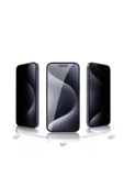 mastersonic iPhone 15 Pro Max Uyumlu MTSC Rika Premium Privacy Temperli Cam Ekran Koruyucu thumbnail 5