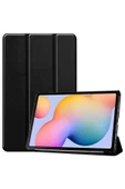 mastersonic Galaxy Tab S7 FE LTE (T737-T736-T733-T730) Uyumlu MTSC Smart Cover Standlı 1-1 Kılıf-Siyah thumbnail 1