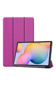 mastersonic Galaxy Tab S7 FE LTE (T737-T736-T733-T730) Uyumlu MTSC Smart Cover Standlı 1-1 Kılıf-Mor thumbnail 1