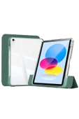 mastersonic iPad 10.9 2022 (10.Nesil) Kılıf Magnetik Ayrılabilen Airbagli MTSC Sliding Tablet Kılıfı - Koyu Ye thumbnail 1