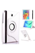 mastersonic Galaxy Tab A T550 9.7 Uyumlu MTSC Dönebilen Standlı Kılıf-Beyaz thumbnail 1