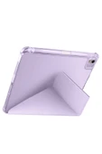 mastersonic iPad Air 11 2025 M3 Kılıf MTSC Tri Folding Kalem Bölmeli Standlı Kılıf - Açık Yeşil thumbnail 5