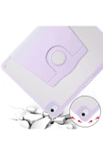 mastersonic iPad Air 13 2025 M3 Kılıf MTSC Termik Kalem Bölmeli Dönebilen Standlı Kılıf - Lavendery Gray thumbnail 8