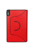 mastersonic Lenovo Tab P11 11.5" (2.Nesil) Uyumlu MTSC Fest Dönebilen Standlı Kılıf-Kırmızı - 1