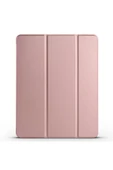 mastersonic iPad Air 13 2025 M3 MTSC Smart Cover Kalem Bölmeli Standlı 1-1 Kılıf - Rose Gold thumbnail 1