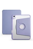 mastersonic iPad 11.Nesil 2025 Kılıf MTSC Termik Kalem Bölmeli Dönebilen Standlı Kılıf - Lavendery Gray thumbnail 1