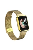 mastersonic Xiaomi Redmi Watch (Mi Watch Lite) Uyumlu KRD-59 Metal MTSC Kordon-Gold thumbnail 1