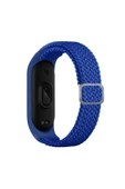 mastersonic Xiaomi Mi Band 4 Uyumlu KRD-49 Örgü MTSC Kordon-Mavi - 1
