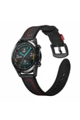 mastersonic Huawei Watch GT 3 46mm Uyumlu KRD-19 Deri MTSC Kordon-Yeşil thumbnail 7