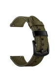 mastersonic Huawei Watch GT 3 46mm Uyumlu KRD-19 Deri MTSC Kordon-Yeşil thumbnail 2