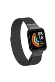 mastersonic Xiaomi Redmi Watch (Mi Watch Lite) Uyumlu KRD-58 Metal MTSC Kordon-Siyah - 1