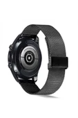 mastersonic Xiaomi Amazfit Pace Uyumlu KRD-45 22mm Metal MTSC Kordon-Siyah thumbnail 3