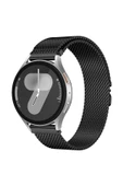 mastersonic Huawei Watch Fit 3 22mm MTSC KRD-25 Metal Hasır Kordon - Siyah thumbnail 2