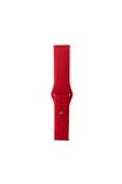 mastersonic Gear S2 Band Serisi 20mm Klasik Kordon Silikon Strap Kayış-Brighr Red - 1