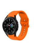 mastersonic Galaxy Watch 4 Classic 42mm KRD-50 Uyumlu MTSC Kordon-Turuncu thumbnail 1