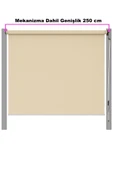 size ne lazım Su Geçirmez Solmaz Garantili İthal Akrilik Stor Perde Balkon Teras Veranda Genişlik 250 Boy 200cm thumbnail 7